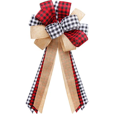 Nœud Papillon Géant pour Sapin de Noël 2024 - Décoration Festive pour Fêtes et Maison (1/5)