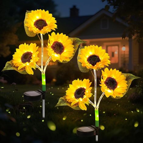 Farola Solar - Zonnebloem - Sensor Crepuscular - IP65 - 75 cm - Jardín Balcon Camino (1/5)