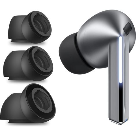 Écouteurs pour Samsung Galaxy Buds 3 Pro en tailles S / M / L noir - 3 pièces. (1/4)