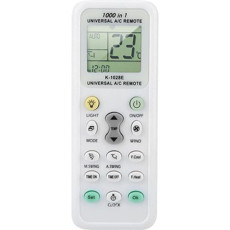 Universelle Fernbedienung für Klimaanlagen, universelle Einstellungen mit einem Klick, Fernbedienung mit LCD-Display.