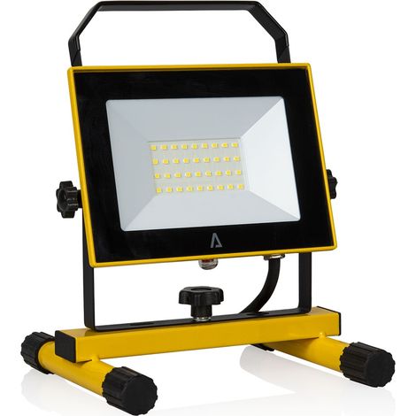Projecteur LED portable 30W 2700Lm 6500K Extérieur/Intérieur IP65 ASLO (1/5)