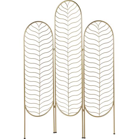 Raumteiler 3-teilig PESCIA Gold 120 cm 160 cm
