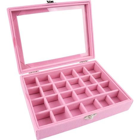 Rose Boîte à Bijoux en Velours Réglable, Organisateur Bijoux (1/5)