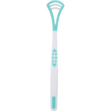 Racette-langue anti-bactéries anti-mauvaise haleine, brosse à langue enduite pour nettoyage hygiène buccale (1/5)