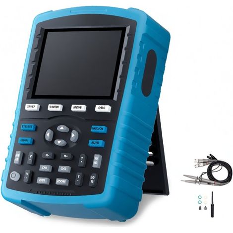 Oscilloscopio digitale portatile 2 in 1 a fluorescenza, doppio canale con generatore di segnale da 20M, larghezza di banda 180MHz (1/5)