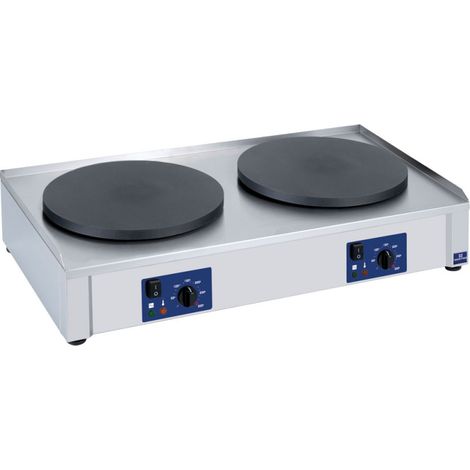 Crêpière électrique, 2x ø 400 mm 925x510x200 mm - VIRTUS