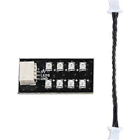 Bande lumineuse LED programmable pour nacelle PTZ sans balais 2S, câble adaptateur USB pour éclairage d'état FPV (1/5)