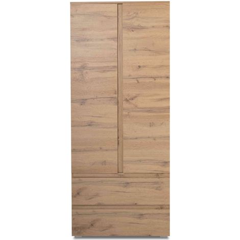 Armoire en bois imitation chêne naturel - AR7057 (1/5)