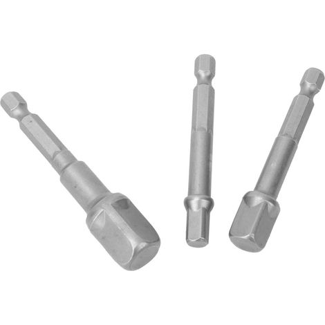 Adaptateur Magnétique Pour Douilles 6.3mm - Acier Chrome Vanadium - Pour Perceuse Et Visseuse - Lot De 3 Pièces (1/5)