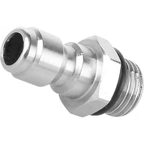 Connecteur à Dégagement Rapide 1/4'', 14 mm Mâle à 1/4 Pouce Rapide Dégagement Adaptateur Pulvérisateur de Savon pour Laveuse à Pression, Lance en Mousse de Neige Coupleur en Acier Inoxydable (1/4)