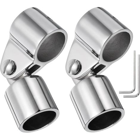 Herrajes para techos de barcos, accesorios para yates: kit de fijación de acero inoxidable resistente a la corrosión para toldos, postes de soporte, tubos redondos, montaje en cubierta y fijación de b