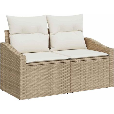 Maison Exclusive - Canapé de jardin avec coussin 123 x 62 x 69 cm polyrotin