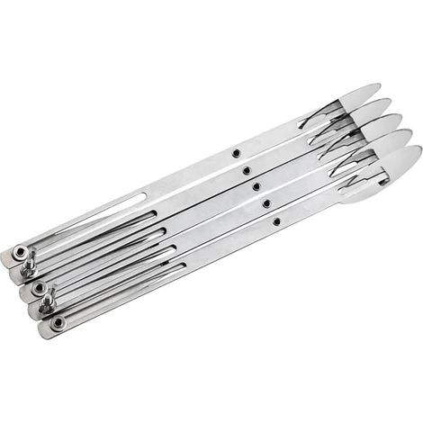 Pizza 5 Roues en Acier Inoxydable Extensible Trancheuse (1/5)