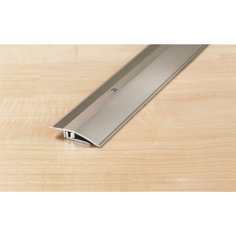 Anpassungsprofil PROLINE PROCOVER Designfloor, 0-9 mm, Aluminium, 100 cm, eloxiert Edelstahl (1/3)