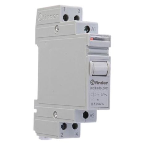 Finder 20 Relais de puissance 1 NF, 1 NO, bobine 24V c.a. Rail DIN 6.5W ( Prix pour 1 ) (1/2)