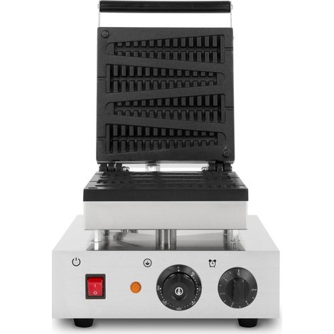 Gofrera con varilla 4 gofres 1800W temporizador 0-300°C acero inox vertes (1/5)