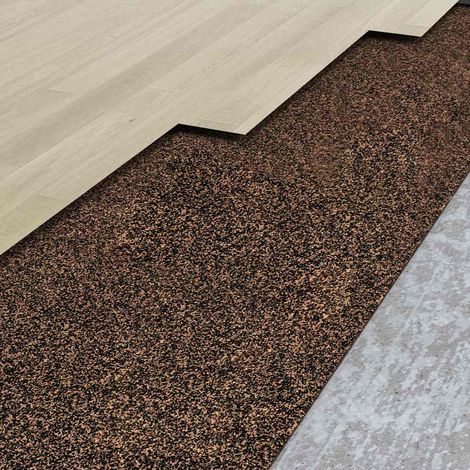 Vidaxl – Rouleau de liège en caoutchouc 100x200 cm 2 mm – Isolation phonique et thermique – Amortissement du son – Nettoyage facile (1/5)