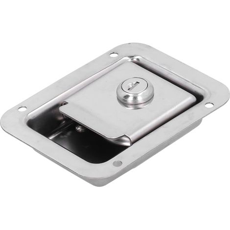 Verrou de porte remorque Ymiko, serrure camping-car avec 2 clés (1/5)