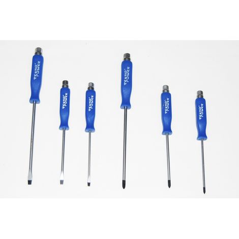 Set 6pz Cacciaviti Punta Magnetica a Taglio Croce Testa Battente Esagonale (1/5)
