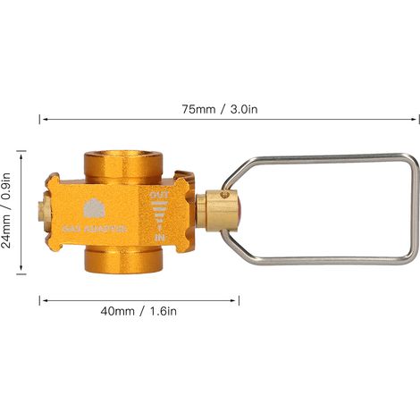 Gas Saver Plus Convertisseur Manette De Vitesse Recharge Réservoir Conversion Adaptateur Adaptateur Valve pour Camping Randonnée Pêche (1/5)