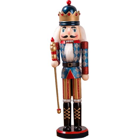 Eosnow Nussknacker-Soldat-Ornamente, 38 cm, Figur aus Holz für Zuhause, Weihnachten, Party, Dekoration, Neujahrsgeschenke, Kinder