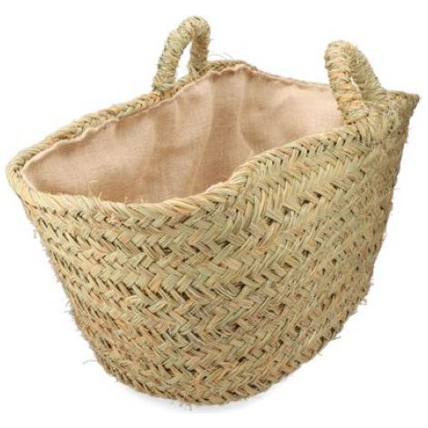 Panier Esparto Avec Doublure Pour Bois De Chauffage 60x35x45cm Ovale - Edm (1/4)