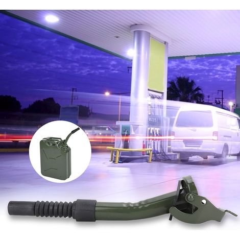 Bec verseur de carburant portable en acier au carbone de rechange pour bidon d'essence JC5MR / JC10 / JC20 (1/5)