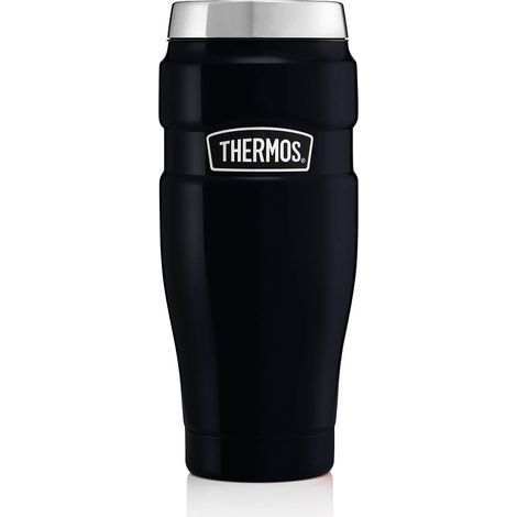 Thermos in Acciaio Inox, 470 ml, con Bicchiere da Viaggio Blu
