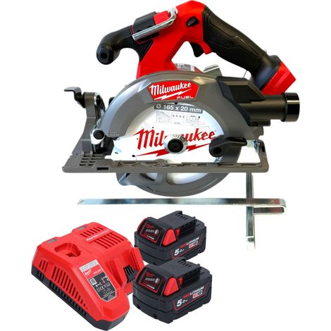 Milwaukee M18 FCS552-502 Sierra circular sin cable 18 V 165 mm sin escobillas + 2x batería 5.0 Ah + cargador (1/5)