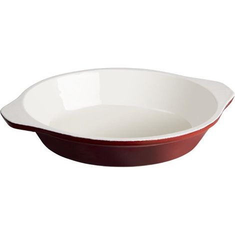 Plat à gratin rond rouge 400ml - VOGUE (1/4)