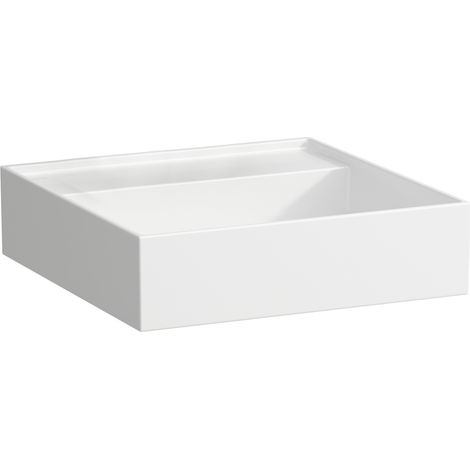 LAUFEN Kartell Lavabo sobre encimera, sin agujero para grifo, sin
