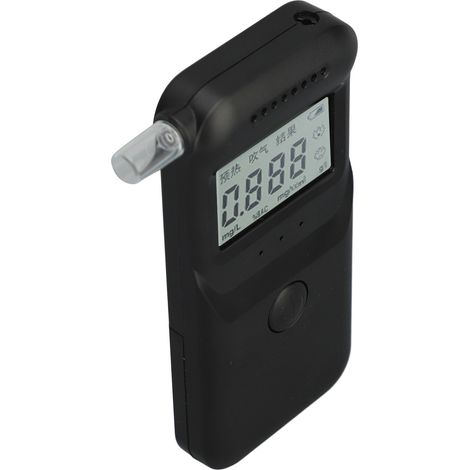 Alcootest numérique portable avec écran LCD, haute précision, 4 unités de commutation et 5 embouts buccaux. (1/5)