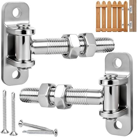 Charniere Porte CharnièRes De Portail M16 Charniere Inox Reglable Gond Portail Acier Inoxydable Des Vis Pour Portails De Jardin Portails De Clôture Porte De Cour (1/4)