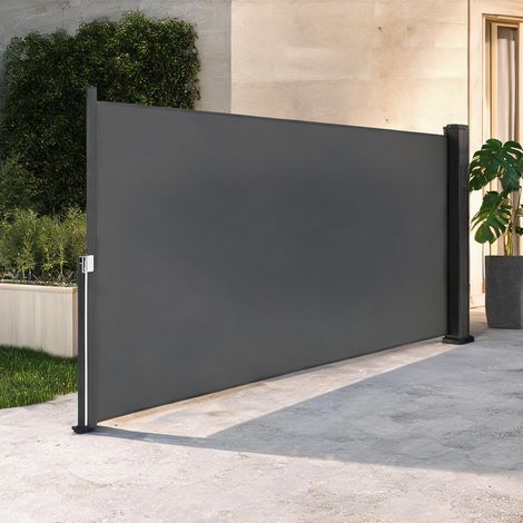Store banne gris foncé en polyester 300 x 3,5 x 140 cm (1/5)