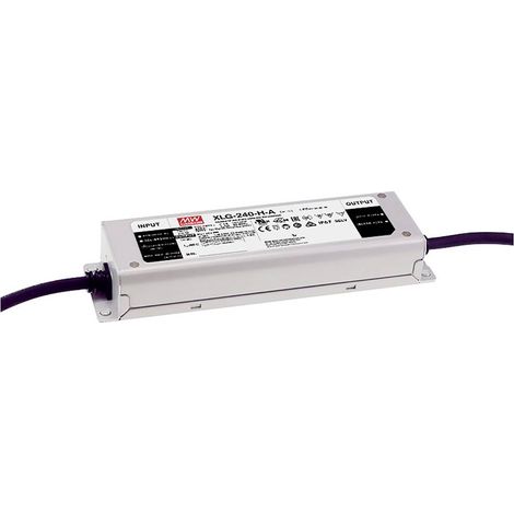 MEAN WELL XLG-240-H-AB Driver per LED Potenza costante 239.6 W 2200 - 6660 mA 27 - 56 V/DC Funzione dimmer 3 in 1, adat