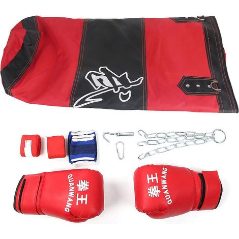Boxsack für Kinder für intensives Training, hängender Boxball für Muskelaufbau, schwerer leerer Sack für Krafttraining, Heim-Kampfsportausrüstung (1/5)