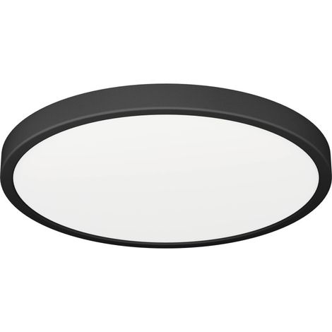 Eglo LED Deckenleuchte Fueva 6 schwarz Ø 28 x 3 cm warmweiß-kaltweiß (1/2)