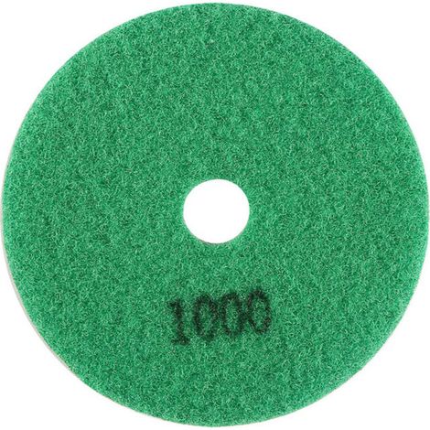 Disque de polissage diamanté humide 100 mm (4 pouces) pour marbre et pierre (granulométrie 1000) (1/4)