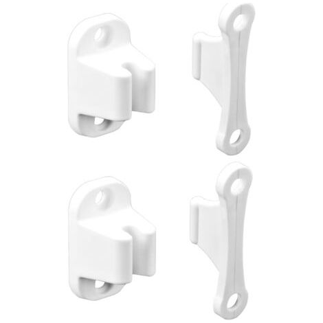 Lot de 2 Retenue de Porte pour Camping-Car et Caravane, Butée de Porte en Plastique Robuste, Caravane Camping Car Accessoires (Vis incluses)