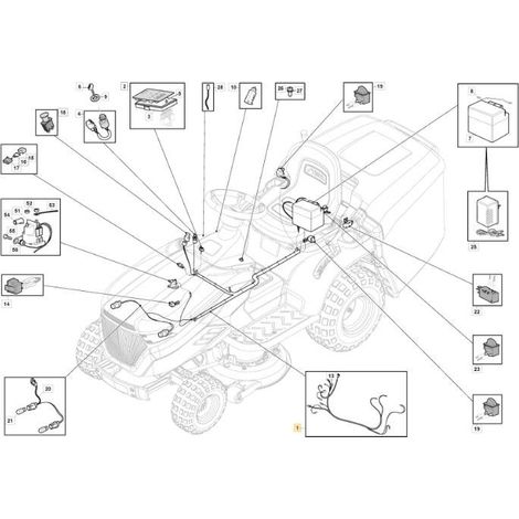 CABLAGGIO KIT MP HY HONDA ORIGINALE STIGA - 182040233/0