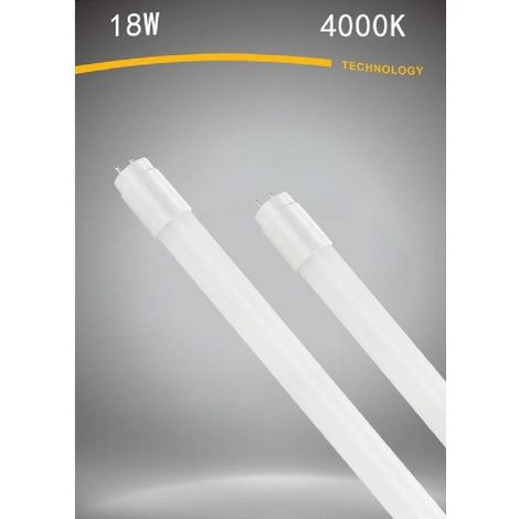 TrAdE Shop Traesio - Neon Led Opaco T8 G13 18 W Luce Bianca Naturale Fredda Calda Tubo 120cm - -Bianco Naturale      - (1/2)