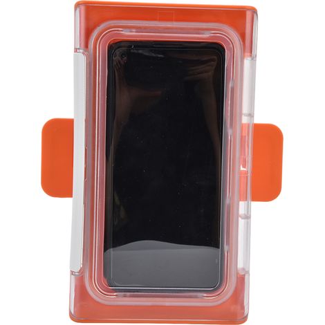 Dusch-Handyhalterung, wasserdichte Badezimmer-Handybox, 360° drehbar, Wandmontage, Orange (1/5)