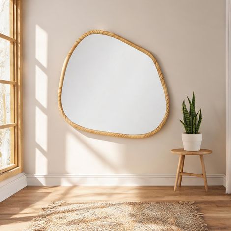 Décoration murale bois naturel en bois de pin 80 x 2,1 x 60 cm (1/5)