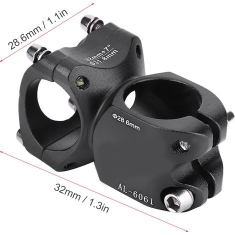Potence de Vélo en Alliage d'Aluminium pour VTT et Route, Tige 31.8mm, Longueur 32mm (1/5)