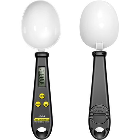 Bilancia digitale a cucchiaio, cucchiaio dosatore elettronico, bilancia per alimenti e caffè ad alta precisione per la cucina di casa, capacità 500/0,1 g, con schermo LCD (1/4)