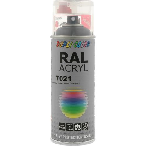 PEINTURE ACRYL RAL7021 SATINE 400ML DUPLI COLOR