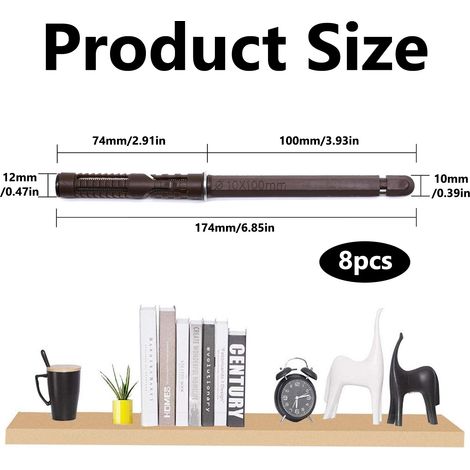 Support Pour Étagère En Bois - 10 x 100 mm - Métal Renforcé Et Plastique - Pour Installation Murale Invisible - Lot De 7 (1/5)