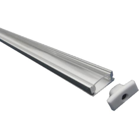 PLANO PROFILO ALLUMINIO SCHERMO TRASPARENTE MT2 x175mmX7mm
