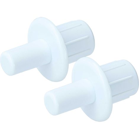 vhbw 2x Goupille pour charnière de porte compatible avec Neff G8120X0/08, G4655X7GB/08 congélateur, réfrigérateur combiné - Clapet de freezer