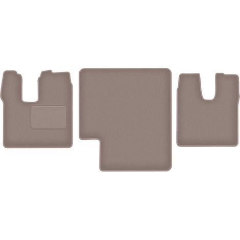 Beige Vordermatten für: MAN TGL / TGM schmal, Schlafkabine 3-teilig (2005-) (1/5)